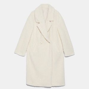 Zara Fleece Coat XS